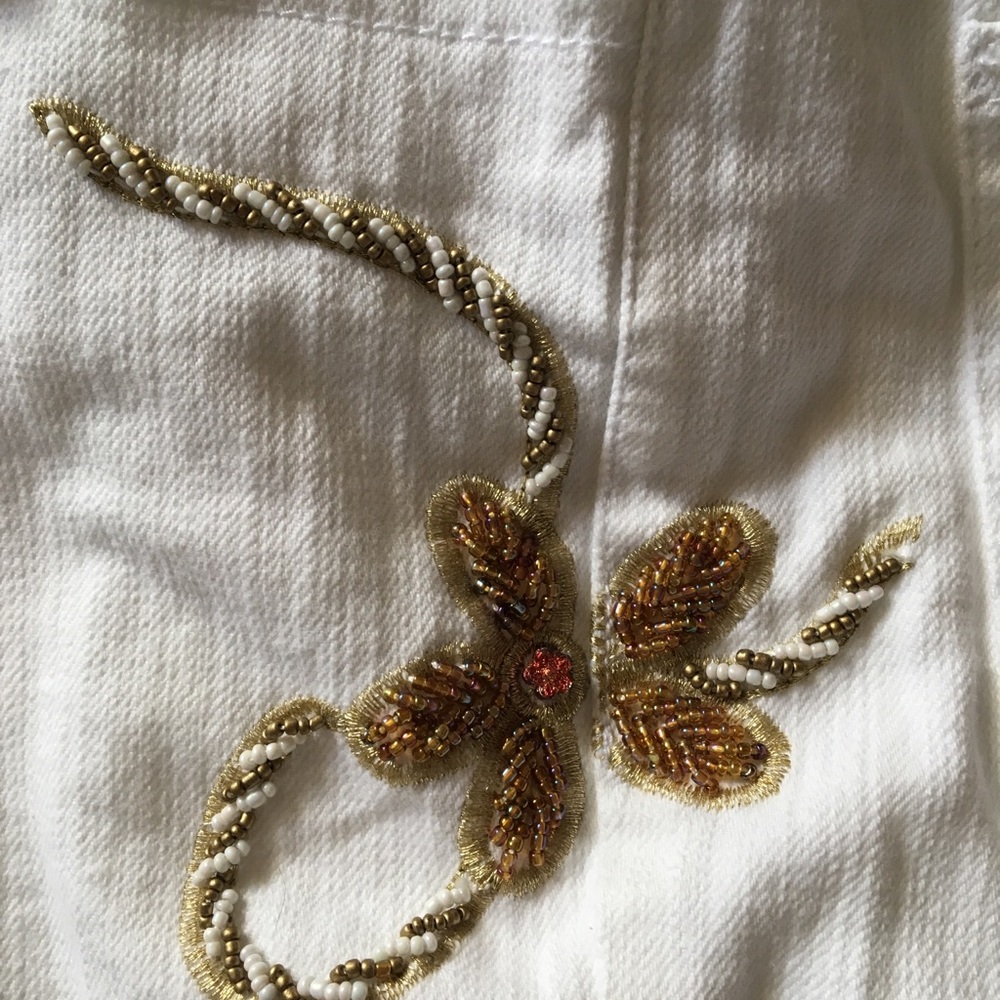 Boston Proper Beaded and Embroidered Jean - Picture 3 of 6
